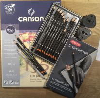 Darc Art, Derwent Graphic Soft, Canson, Stubs, Faber Castell, 